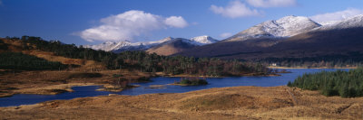 Lake on Mountainside, Loch Tulla, Rannoch Moor, Argyll, Scotland 